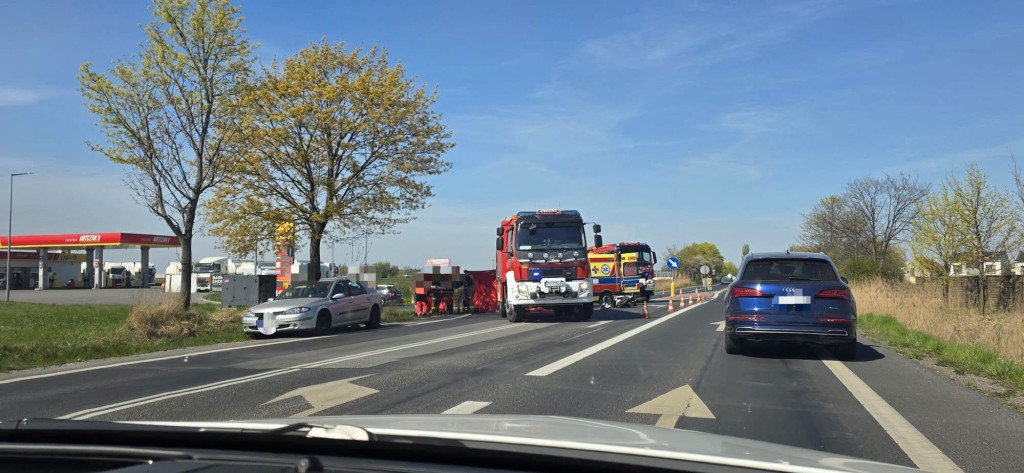 Dwa zdarzenia drogowe z udziałem motocyklistów