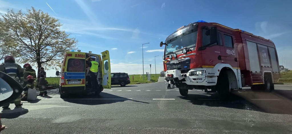 Dwa zdarzenia drogowe z udziałem motocyklistów