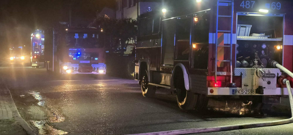 Pożar stodoły w Rąbiniu