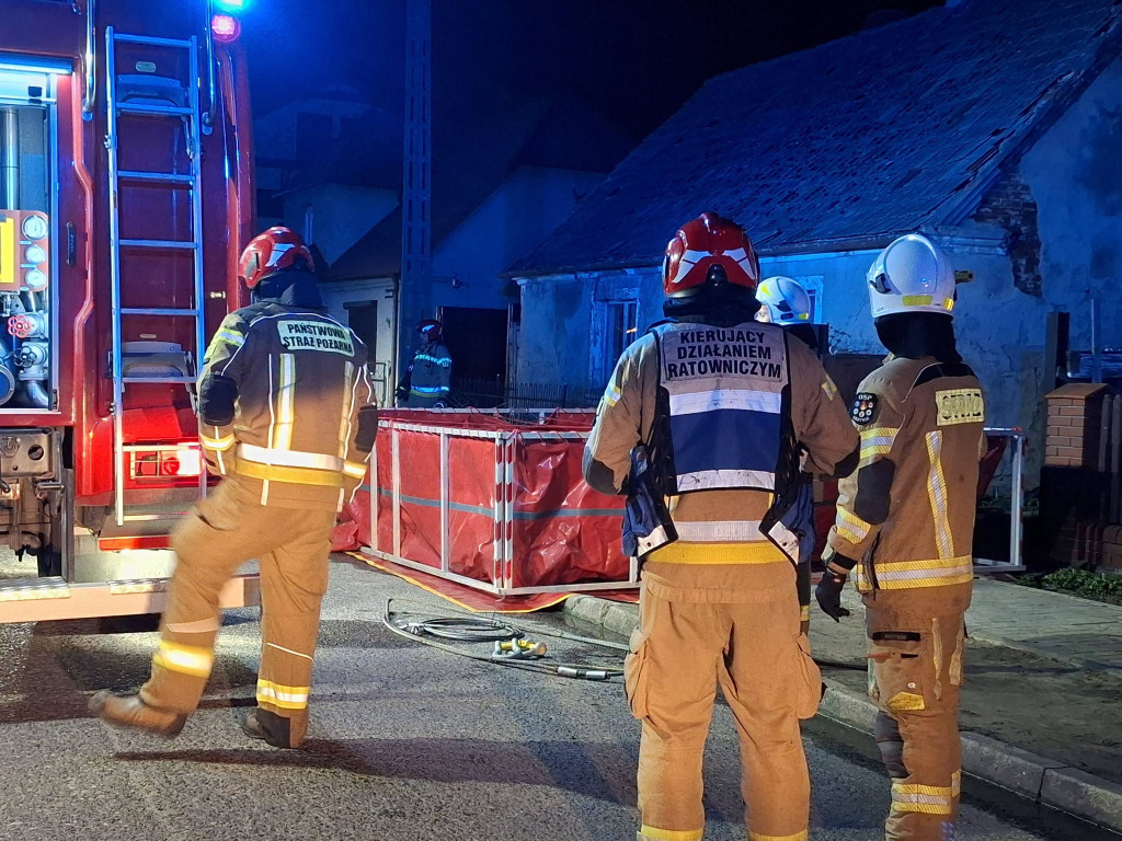 Pożar stodoły w Rąbiniu