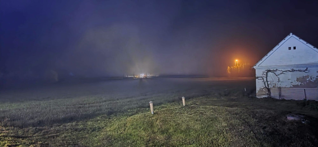 Pożar stodoły w Rąbiniu