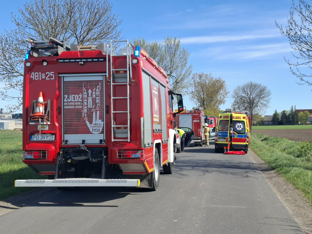 Uderzył w drzewo na drodze do Wonieścia