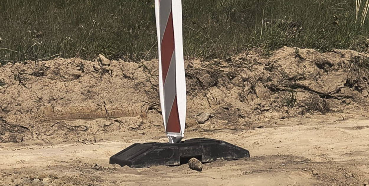 Niewybuch na terenie obwodnicy Kościana