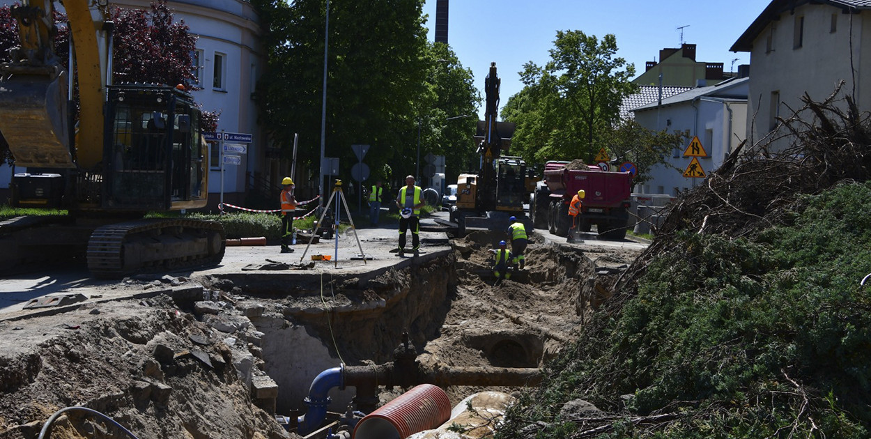 Trwa pierwszy etap przebudowy ul. Nacławskiej