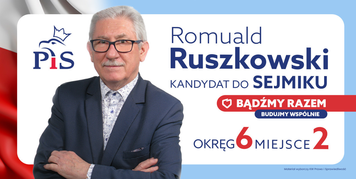 Romuald Ruszkowski – kandydat do Sejmiku Województwa