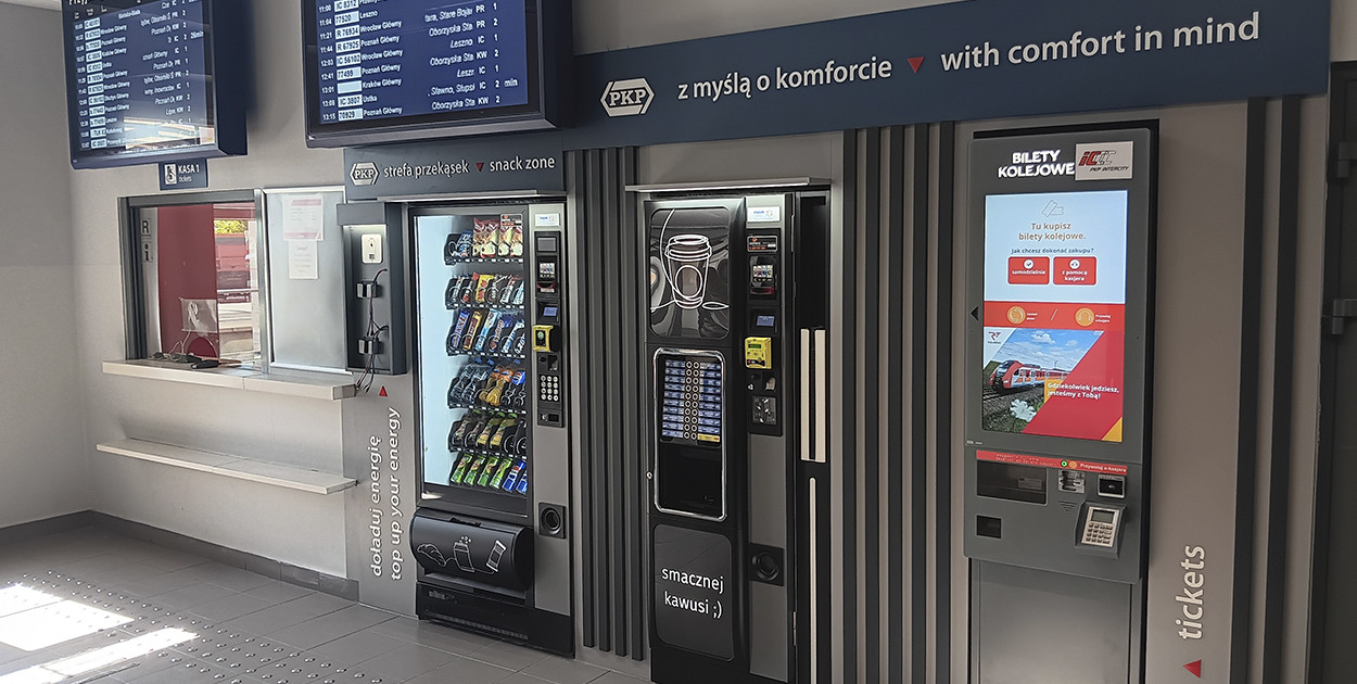 Zamontowano biletomat na dworcu w Kościanie