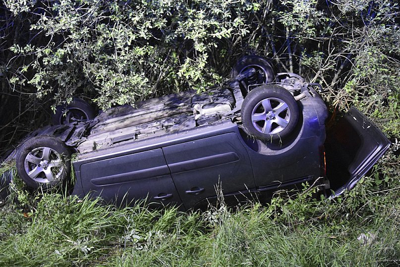 Dachował w Bonikowie