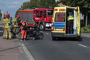 Samochód zderzył się z motorowerem na Poznańskiej-3914