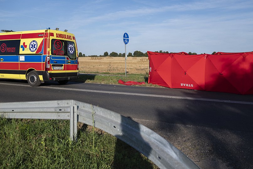 Śmiertelny wypadek w Starym Luboszu. Zginął rowerzysta