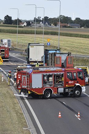 Karambol w pobliżu węzła Kościan-Północ-3933