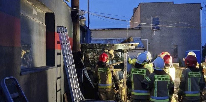 Pożar kotłowni w Nacławiu. Zagrożony był warsztat samochodowy - 83948