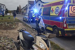 Wypadek w Zglińcu. Motorowerzysta potrącony przez ciągnik rolniczy [ZDJĘCIA]-85437