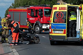 Kolizja na Poznańskiej. Samochód zderzył się z motorowerem [ZDJĘCIA]-88631