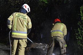 Paliła się kotłownia w domu w Koszanowie-4202