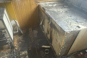 Pożar mieszkania w Krzywiniu-4207