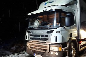 Potrącenie przez ciężarówkę-4326