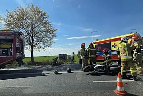 Dwa zdarzenia drogowe z udziałem motocyklistów w sobotę [ZDJĘCIA]