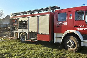 Pożar pogorzeliska w Rąbiniu