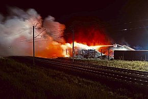 Pożar w zakładzie recyklingu w Przysiece Polskiej!