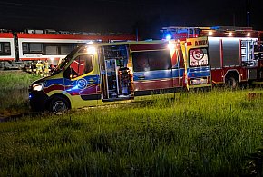 Wypadek na torach w Kościanie. Pociąg potrącił mężczyznę [ZDJĘCIA]