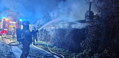 Pożar na Łąkowej w Kościanie. Palił się budynek na działkach [AKTUALIZACJA]-89940