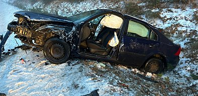 Czołowe zderzenie pomiędzy Nietążkowem a Boguszynem [ZDJĘCIA]