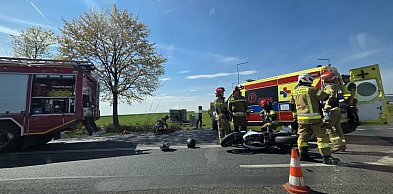 Dwa zdarzenia drogowe z udziałem motocyklistów w sobotę [ZDJĘCIA]