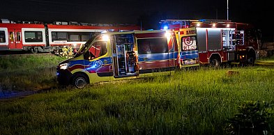 Wypadek na torach w Kościanie. Pociąg potrącił mężczyznę [ZDJĘCIA]