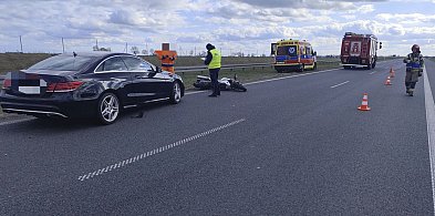 Motocykl zderzył się z autem na S5! 38-letni motocyklista poniósł śmierć