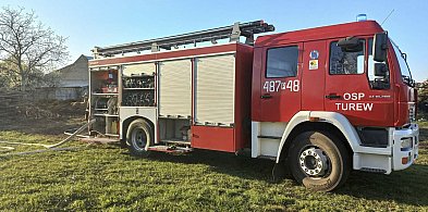 Pożar pogorzeliska w Rąbiniu