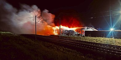 Pożar w zakładzie recyklingu w Przysiece Polskiej!