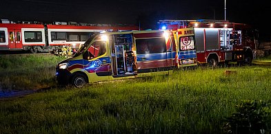Wypadek na torach w Kościanie. Pociąg potrącił mężczyznę [ZDJĘCIA]