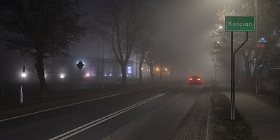 Uwaga na mgły w nocy. Może być też ślisko-89687