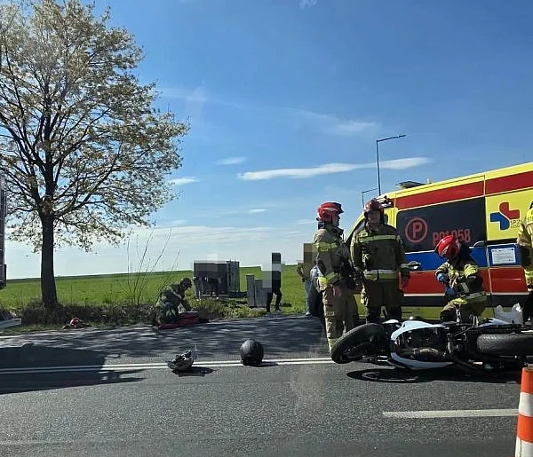 Dwa zdarzenia drogowe z udziałem motocyklistów w sobotę [ZDJĘCIA]