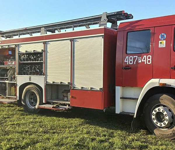 Pożar pogorzeliska w Rąbiniu