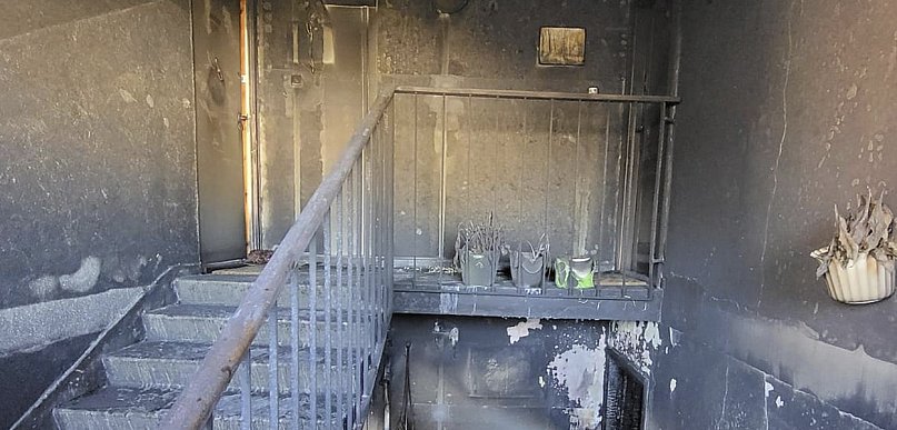 Kilka rodzin po pożarze w bloku spędzi noc poza swoimi mieszkaniami