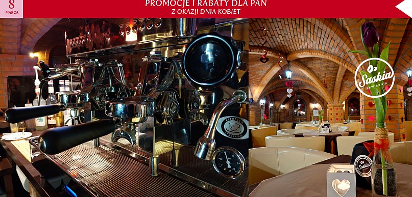 Kawiarnia Saskia zaprasza panie na kawę w promocyjnej cenie