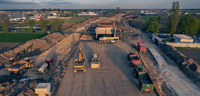 Budowa obwodnicy Kościana nabiera tempa [ZDJĘCIA]