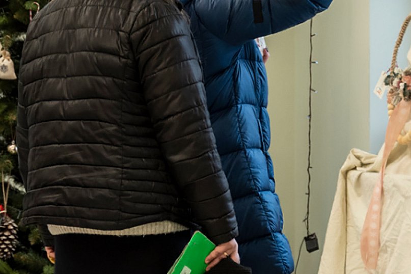 Rękodzieło bożonarodzeniowe w Domu Samopomocy