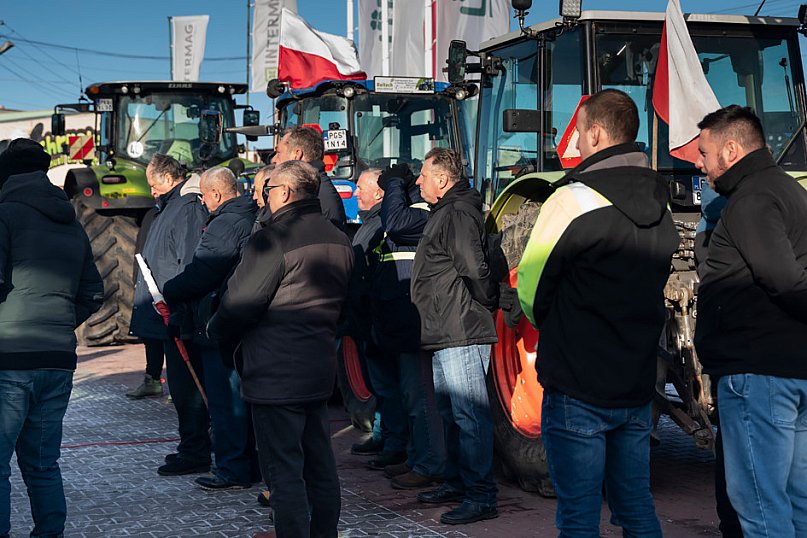Protest rolników w Jerce