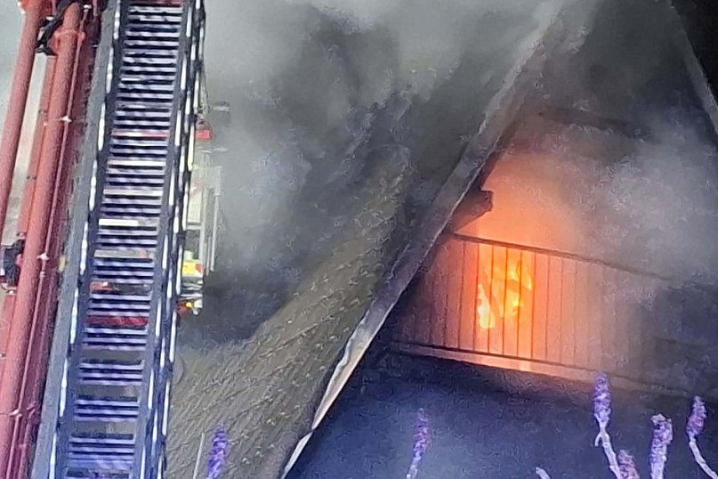 Pożar ośrodka wypoczynkowego w Wieleniu