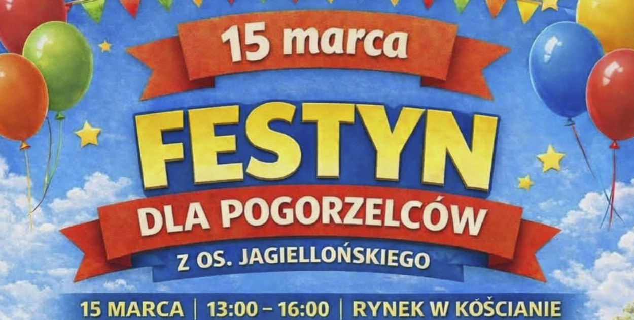 Festyn dla pogorzelców z Jagiellońskiego 15 marca