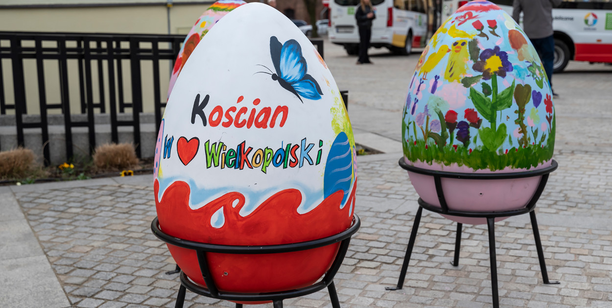 Ozdoby wielkanocne i wiosenne w Kościanie [ZDJĘCIA]